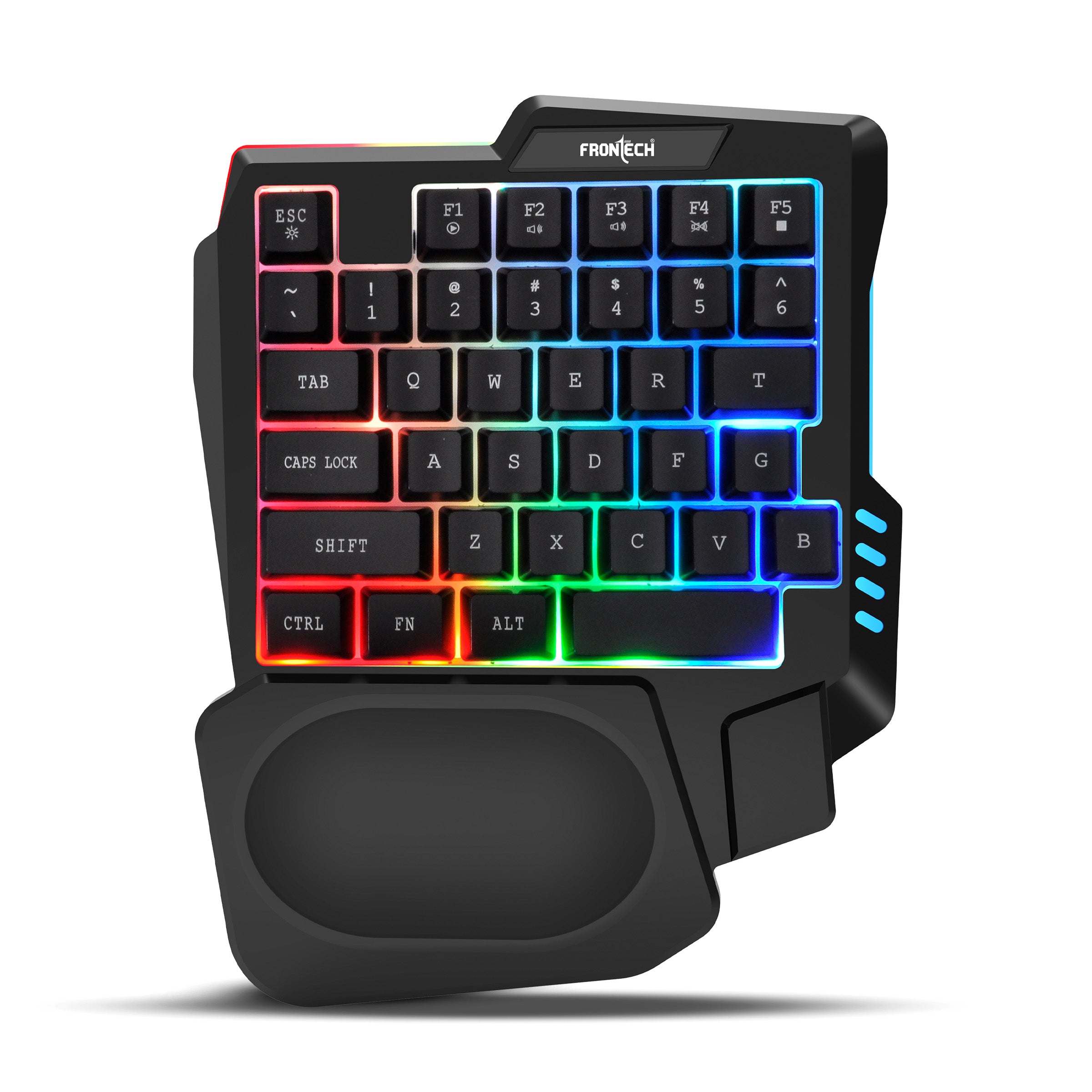 FRONTECH KB-0008P Dragon Fox Rainbow Backlit Gaming Keyboard | 35 Anti-Ghosting & Mechanical Keys | USB Wired Compact Keyboard for PC & Laptop | Windows Compatible | Plug & Play FRONTECH KB-0008P Dragon Fox Rainbow Backlit Gaming Keyboard | 35 Anti-Ghosting & Mechanical Keys | USB Wired Compact Keyboard for PC & Laptop | Windows Compatible | Plug & Play